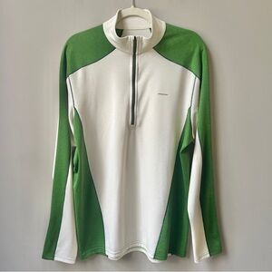 Patagonia Green and White Men's Sweatshirt